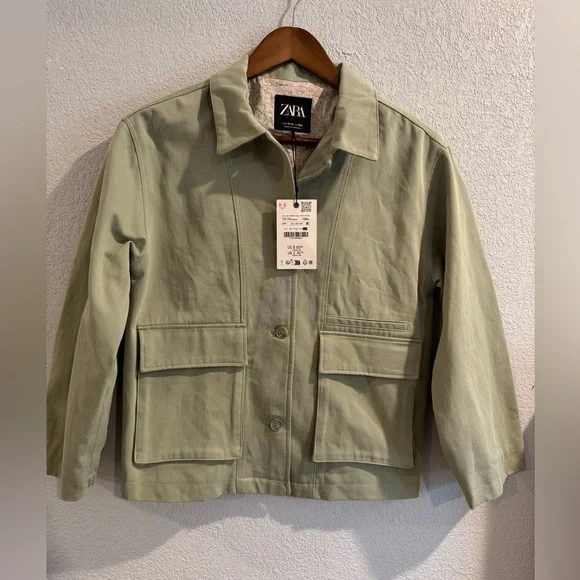 Zara Kids Maxi Pocket Lined Jacket 13/14y - Picture 3 of 4